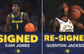 步行者官宣签约38号秀卡姆·琼斯,并与昆顿·杰克逊续签双向合同
